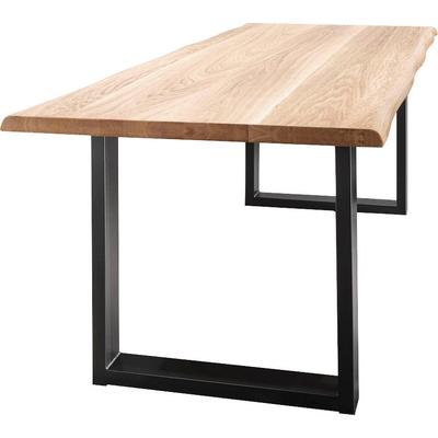 Esstisch PAROLI "Florenz", braun (eiche, schwarz, eiche), H:75cm, Tische, Esstisch, in 3 Breiten