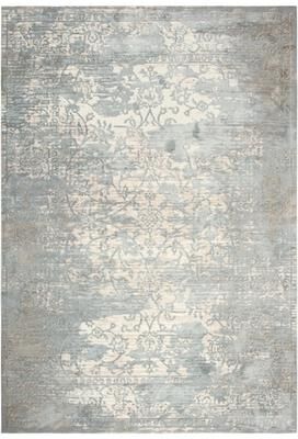 Alora Decor Glamour Transitional Ivory and Gray Faded Vine Rug