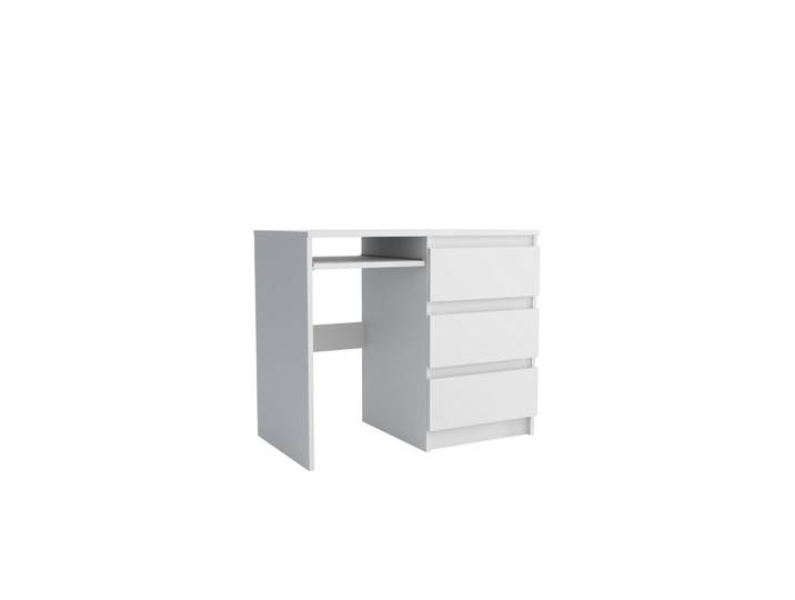 SCHREIBTISCH VALERIO 90x50x76 cm Bürotisch Computertisch, Weiß