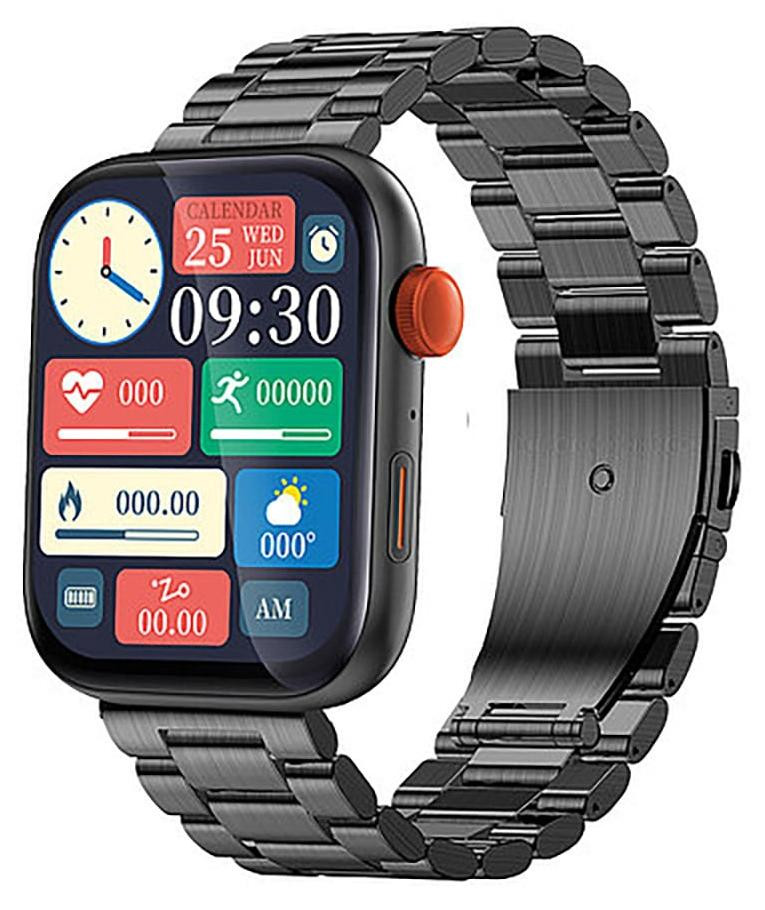Atlanta 9739/7 Smartwatch met 2 bandjes, zwart