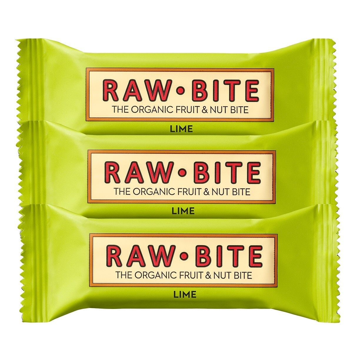 Rawbite Bio Riegel, Spicy Lime 3x50 g Riegel