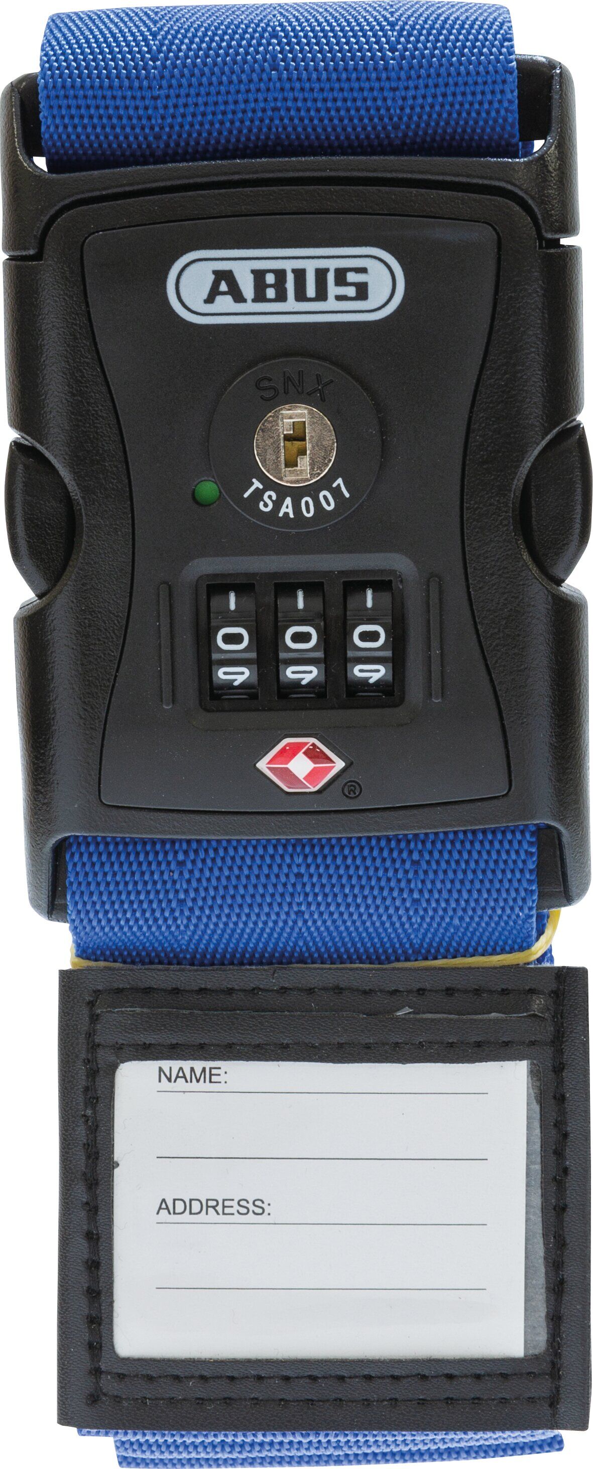 Abus Correa para Maletas TSA Combinación AZ.  (192 cm) Azul