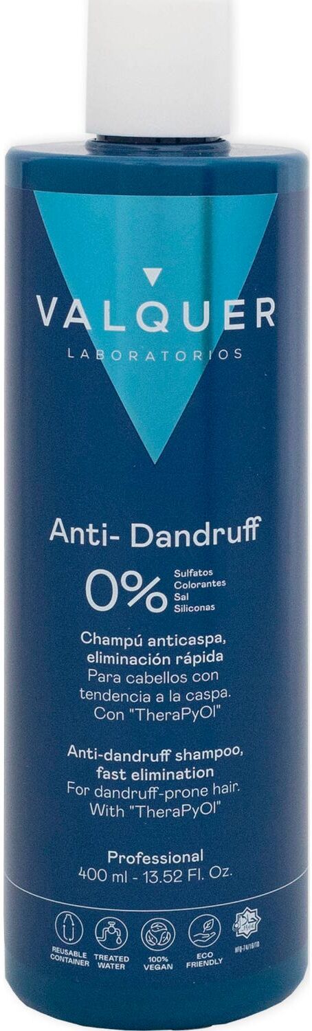 VALQUER Champú Anticaspa Eliminación Rápida 400 ml