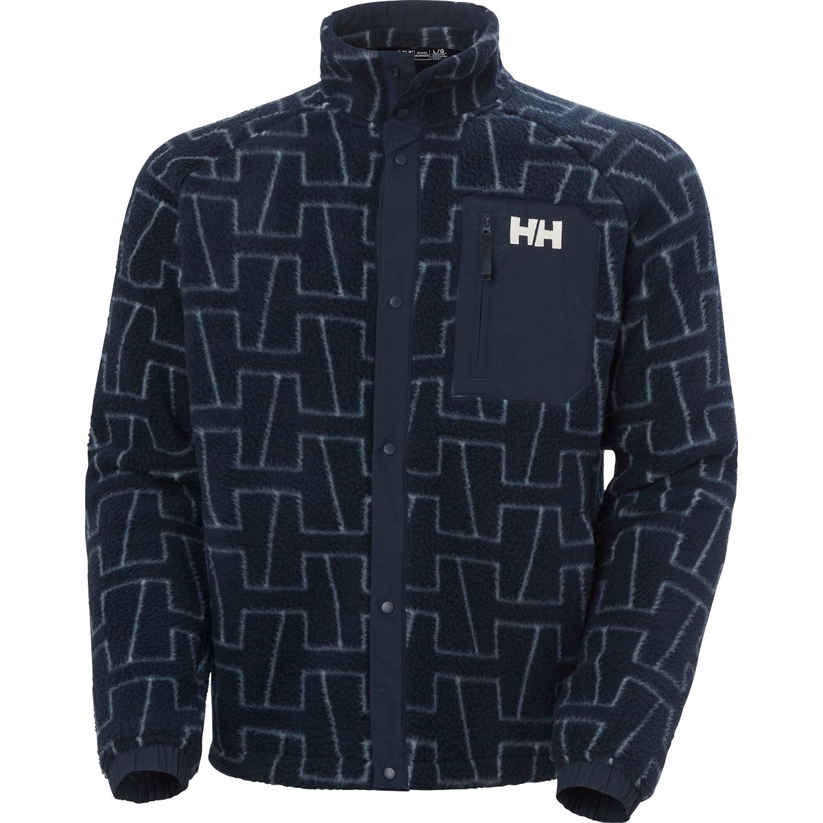Helly Hansen Men's Panorama Printed Pile Snap navy monogram aop (597) XL 63349_597-XL