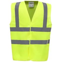 Warnschutz-Weste High-Vis 2-Bands "YK100" - L - gelb