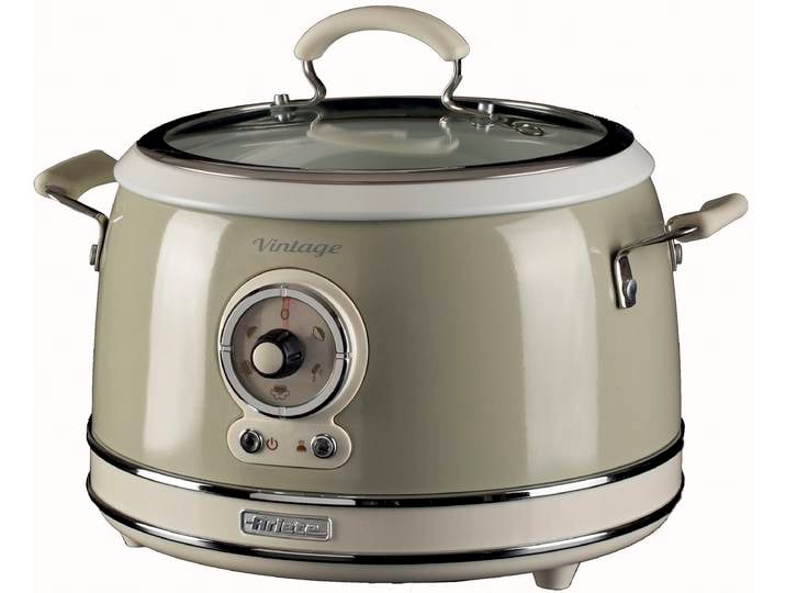 ARIETE Multikocher 2904CR , beige, B:27,5cm H:25,5cm T:32cm, Küchenmaschinen, Slowcooker/Reiskocher, Multikocher