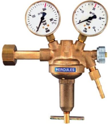 Riegler Flaschendruckregler, 300 bar, Brenngas, Arbeitsdruck 0 - 10 bar (488.43)