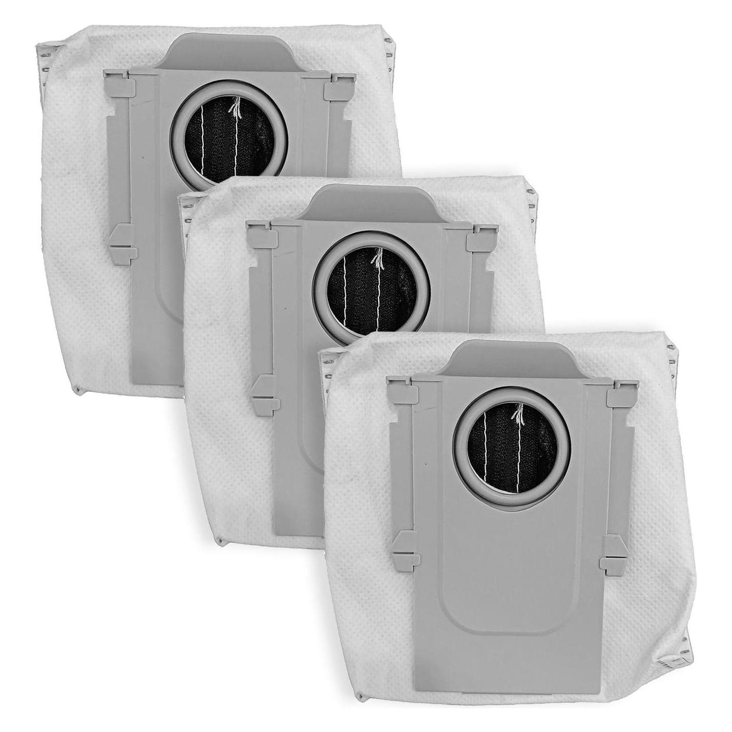 Roboparts Wiederverwendbare Staubbeutel für Roborock Qrevo Curv/S8 MaxV Ultra/Qrevo MaxV /Qrevo (3x) (0618455974182)