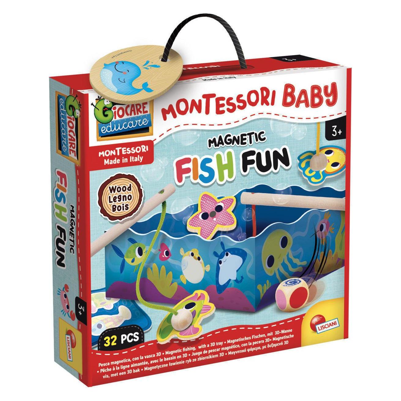 Lisciani Montessori Wood Magnetic Fish Fun (B26 LI09835)