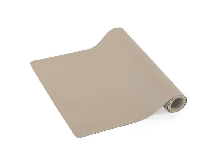 ZICZAC Tischläufer Togo braun Kunstleder B 45 cm