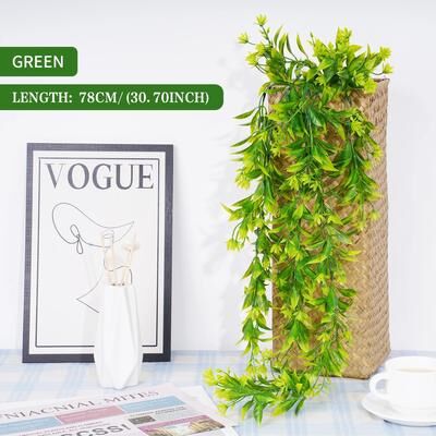 Inspired Living Artificial Ivy Garland Wall Hanging Greenery For Home And Outdoor Decor green