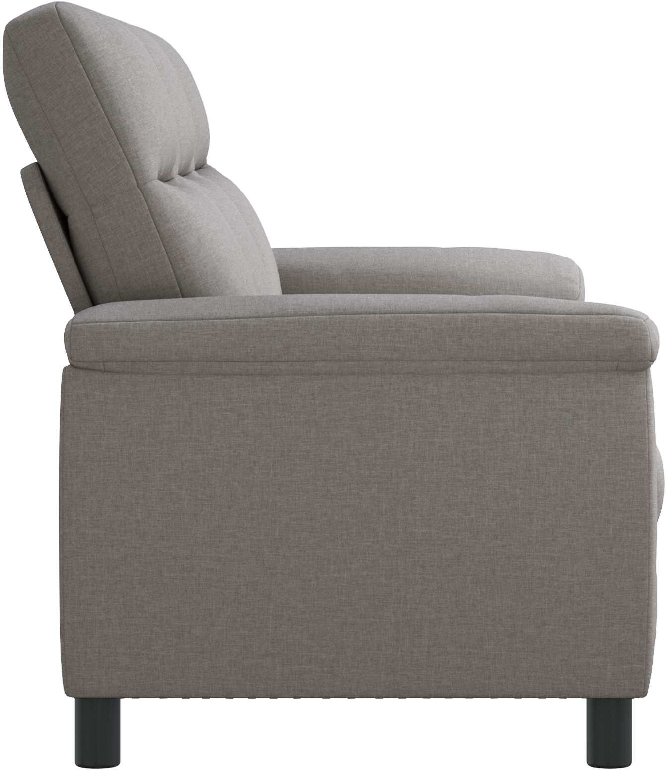vidaXL Canapé Taupe 214 x 90 x 95 cm Tissu
