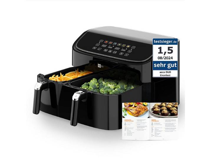 AECO Heißluftfritteuse, 2850 W, Rezeptheft