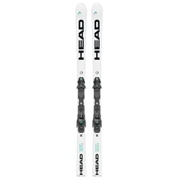 HEAD Kinder Racing Ski Ki WCR e.GS Rebel Team SW + Evo 9 GW C, Größe 156 in Schwarz 000