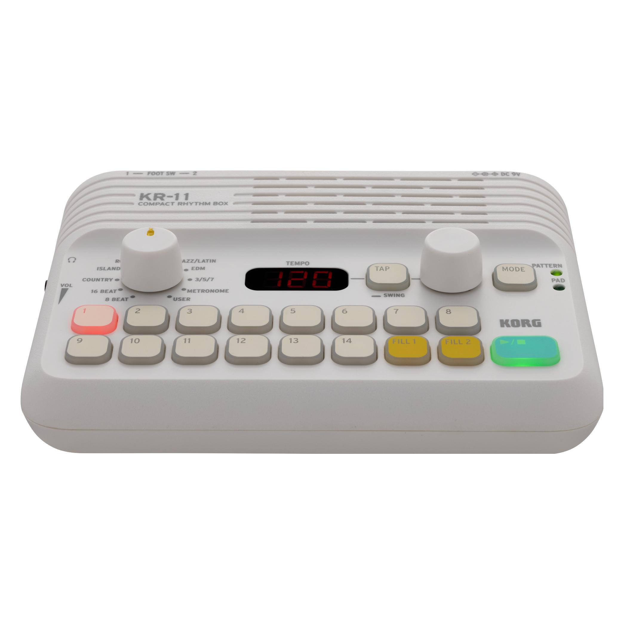 Korg Digital Drum, KR-11, 11 Genres, 126 Rhythmen, User Pattern (KR11)