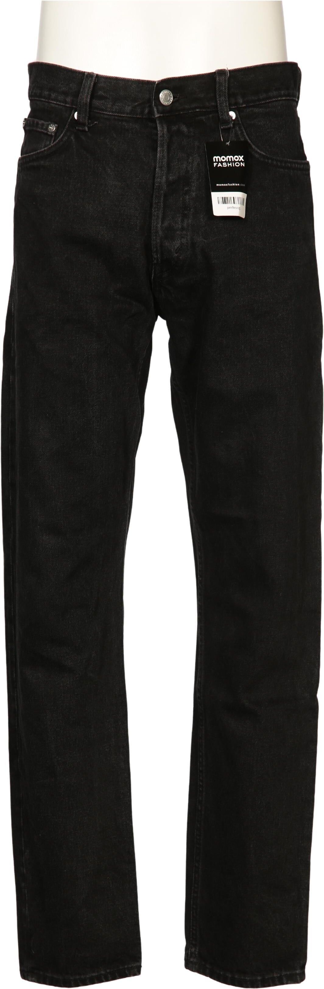 Weekday Herren Jeans, Schwarz, Gr. W30, Baumwolle - Second Hand
