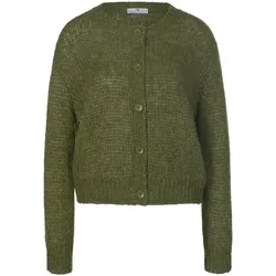 Strickjacke überschnittener Schulter Peter Hahn grün, 36