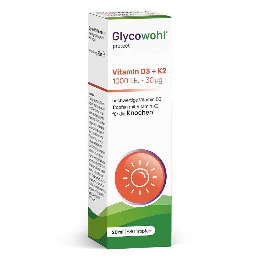 Heilpflanzenwohl GmbH Glycowohl Vitamin D3 1000 I.E. + K2 30 µg Tropfen 19745375