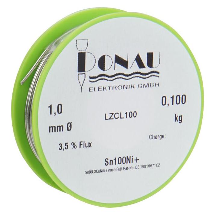 Donau LÖTZINN "CLEAR" 100g - O1 mm Sn100Ni+ (Lötdraht-Abroller) (LZCL100)