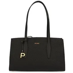 Picard Day Trip Schultertasche Leder 36 cm  schwarz