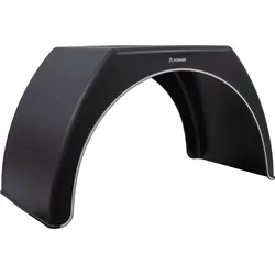 Doppelkotflügel für Anhänger 15-16" DOMAR DK3120 flacher Radlauf 1000/510 mm mit weißem Rand