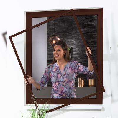 CULEX Fliegengitter Fensterbausatz BASIC 120x140cm braun 101550302-VH
