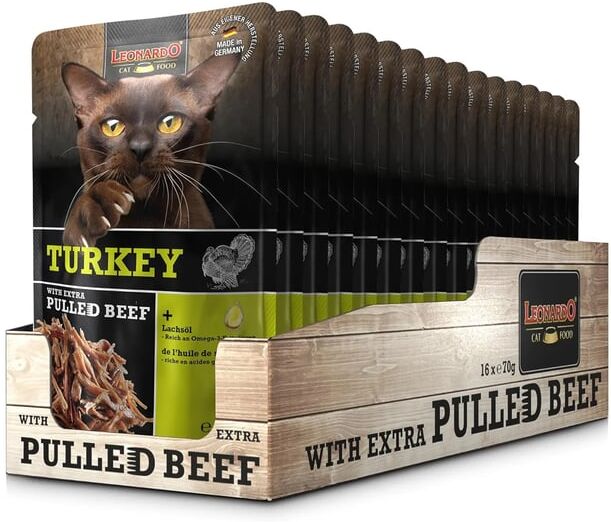 Leonardo Sobre Turkey With Extra Pulled Beef 16 Uds 70g