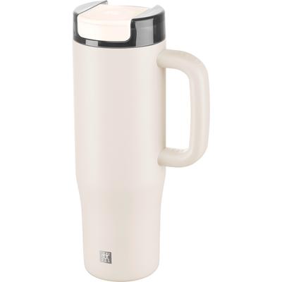 Thermoflasche ZWILLING "Thermo Plus", cream, H:25,6cm, Edelstahl, Trinkflaschen, Thermoflasche, Edelstahl, Doppelwandig, Auslaufsicher