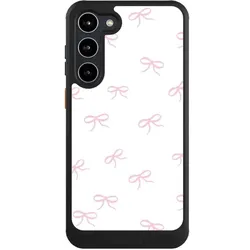 Nivocase Hülle für Samsung Galaxy S23+ Handyhülle NIVOcore Case Schwarz Muster Schleife Schleifen (Samsung Galaxy S23+), Smartphone Hülle, Schwarz