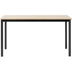 &Tradition Drip HW58 Esstisch, 140 x 80 cm, schwarz / eichenfurnier