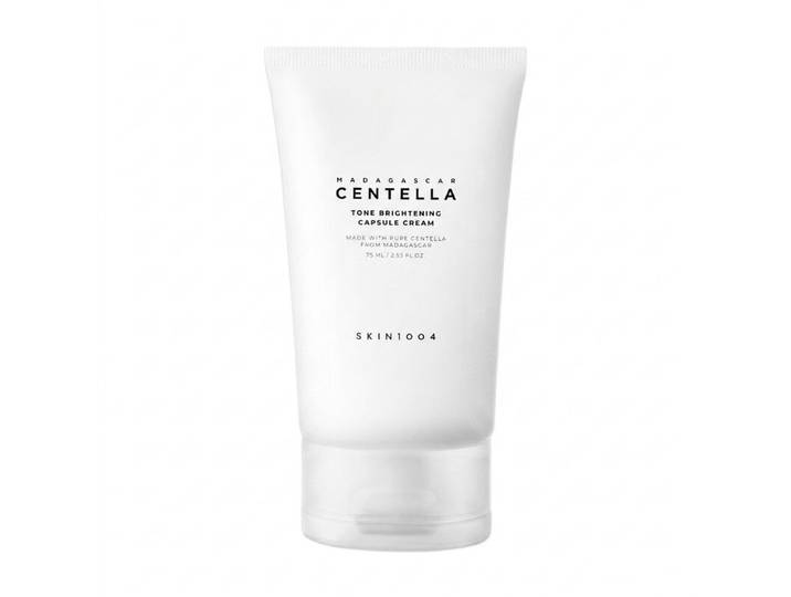 SKIN1004 Tone Balancing Capsule Cream, Koreaanse gezichtscrème met Madewhite, Niacinamide &amp; Tranexaminezuur, Hydraterende gezichtscrème met Madagaskar Centella, Koreaanse huidverzorging, 2,54 fl. oz, 75 ml