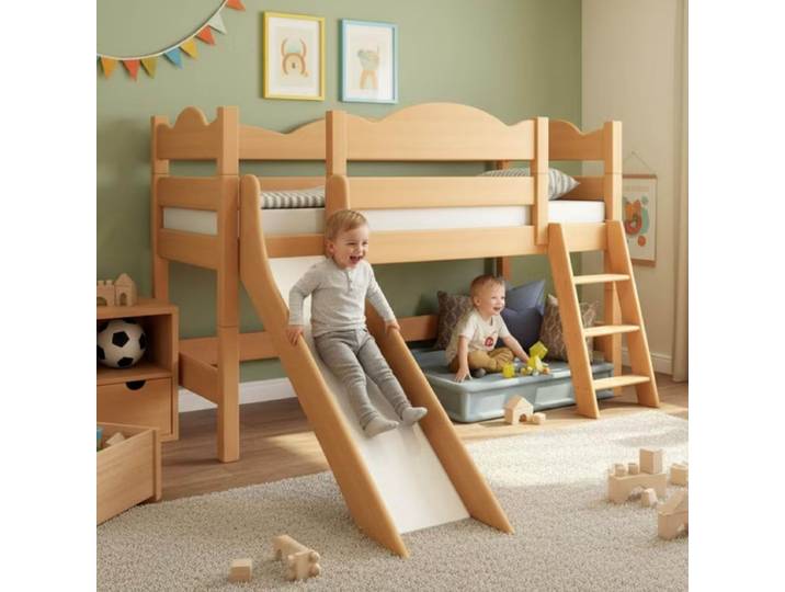 Spielbett Benni mit Rutsche, Dahlhaus – Buche