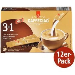 Caffeciao Lösliche Kaffeesticks 3in1 12 Stück