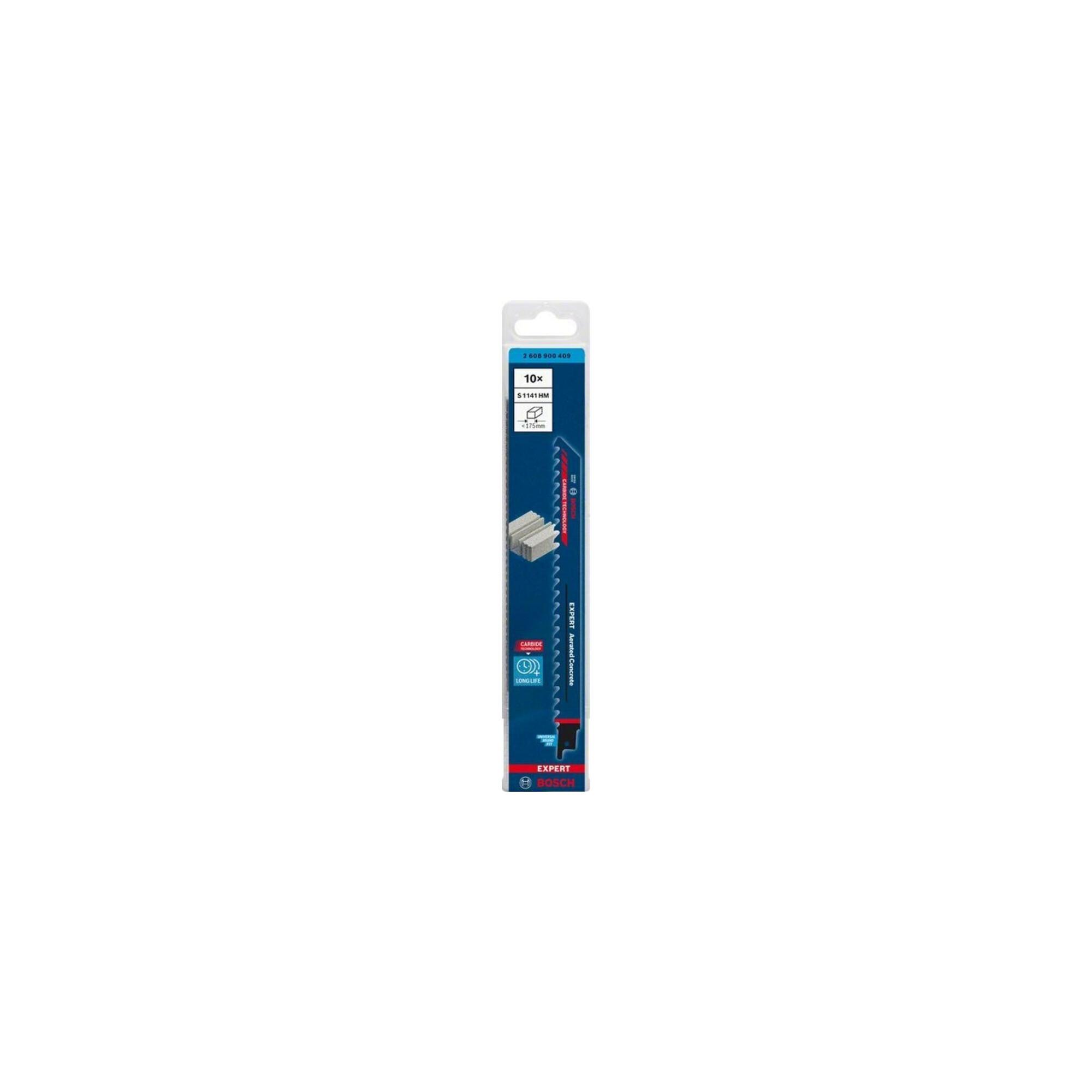 BOSCH Säbelsägeblatt EXPERT S 1141 HM VE à 10 Stück Aerated Concrete (2608900409)