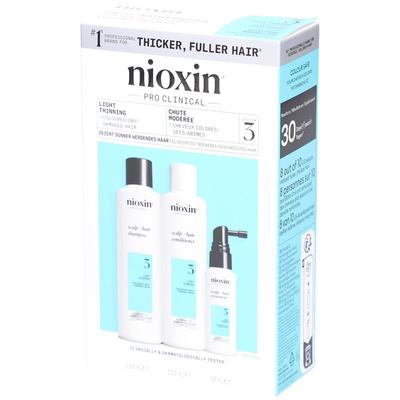 Nioxin System 3 Trial Kit for Colored Thinning Hair 150+150+50 ml Kombipackung