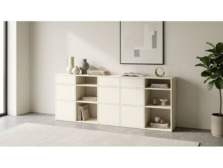 Pickawood Sideboard nach Maß Premium Dekore Creme