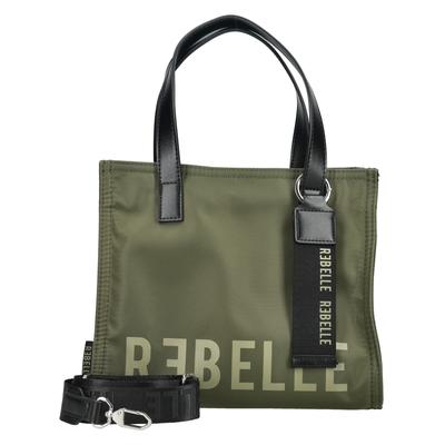 Shopper REBELLE "REBELLE Taschen Nylon", Damen, Gr. onesize, grün (dunkelgrün), Nylon, Taschen Shopper