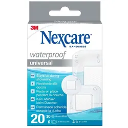 Nexcare Waterproof Universal Pflaster 3 Gr. Gemis 20 ST