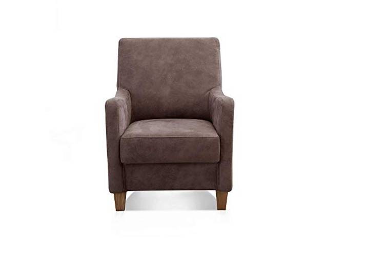 Cavadore Sessel Delo mit Federkern / Bequemer Polstersessel im modernen Design / 70 x 93 x 76 / braun