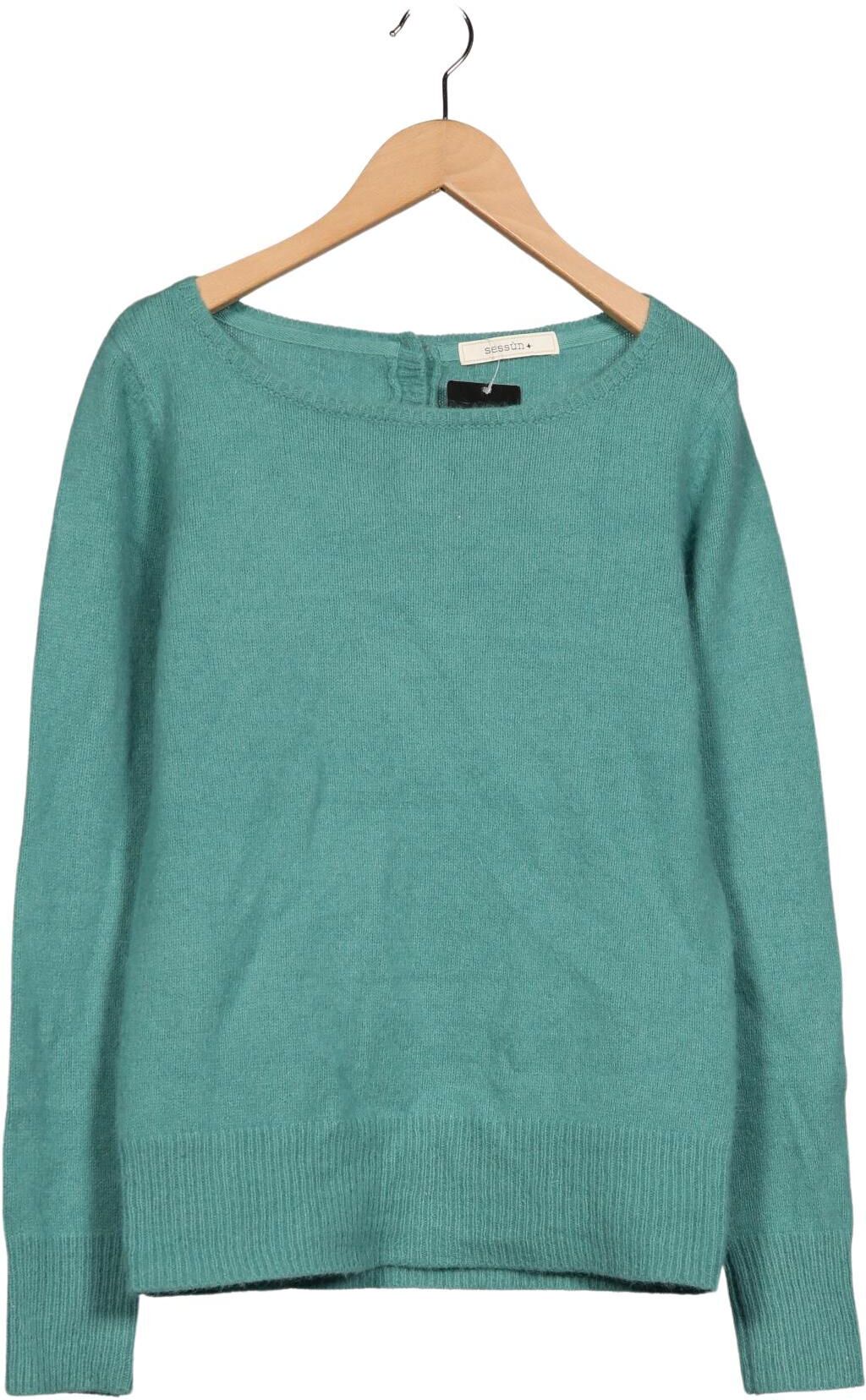 sessun Damen Pullover, Türkis, Gr. L, Angorawolle / Synthetik - Second Hand