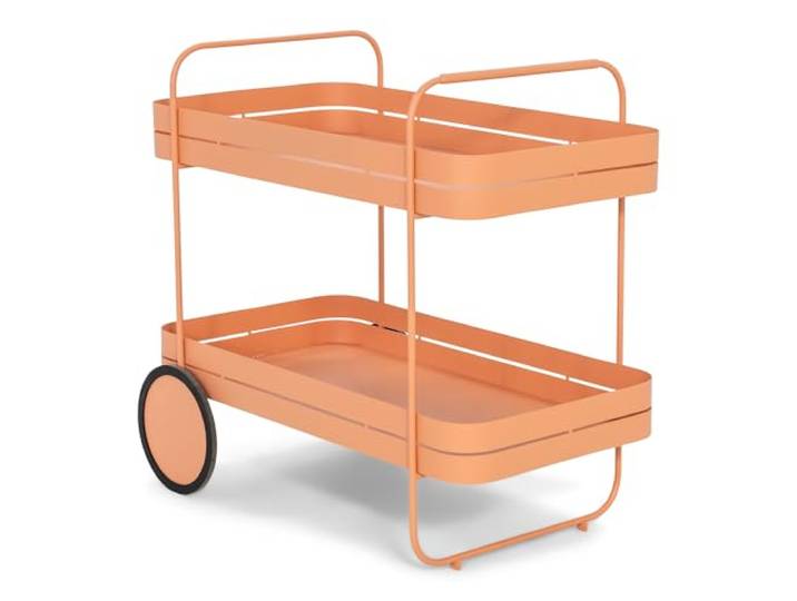 Spinder Design Servierwagen Gin & Trolley aus Stahl (Clay Terra)