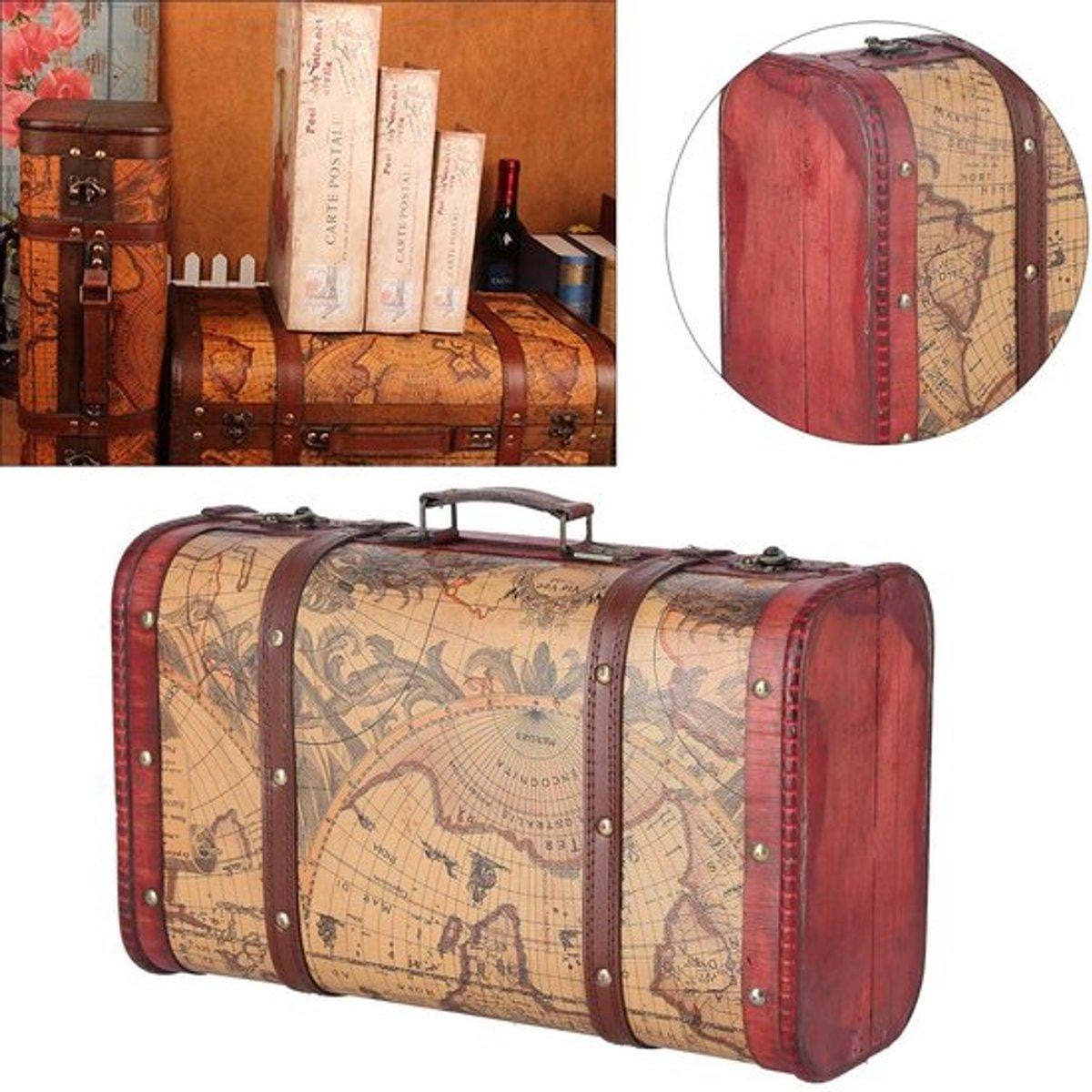 Allecto Decoratieve Vintage Koffer Opbergbox