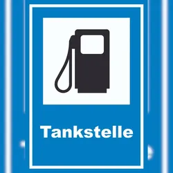 HB-Druck Tankstelle Schild A3 (297x420mm)