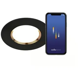 Nordlux Dorado Smart Einbaustrahler Schwarz dimmbar angenehmes Licht Bluetooth