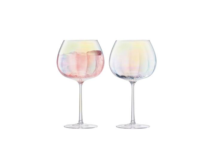 2er-Set Handgefertigte Kelche „Pearl“ mit Perlmutt-Glanz LSA International