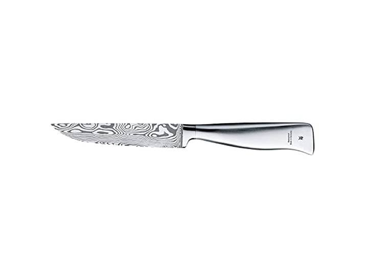 WMF Grand Gourmet Damastmesser, Allzweckmesser 23 cm, Made in Germany, Damaststahl 120-lagig, Performance Cut, Holzkassette, Klinge 11 cm