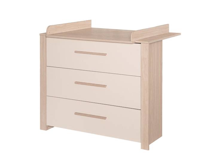 Roba Wickelkommode Momo, Kaschmir, Holzwerkstoff, 3 Schubladen, 112x98x75 cm, Baby- und Kindermöbel, Babyzimmer, Wickelkommode & Zubehör, Wickelkommoden