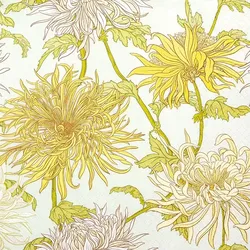 Home Fashion, Chrysanthemum, Lunch-Servietten aufgefaltetes Maß 33 cm x 33 cm, im Viertelfalz, 20 Stück pro Packung