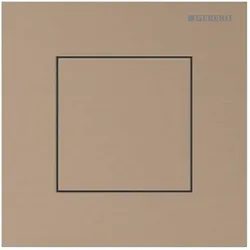 Geberit Typ 40 Urinal-Steuerung 116217QB1 pneumatisch, Square, rotgold / gebürstet, easy-to-clean-beschichtet