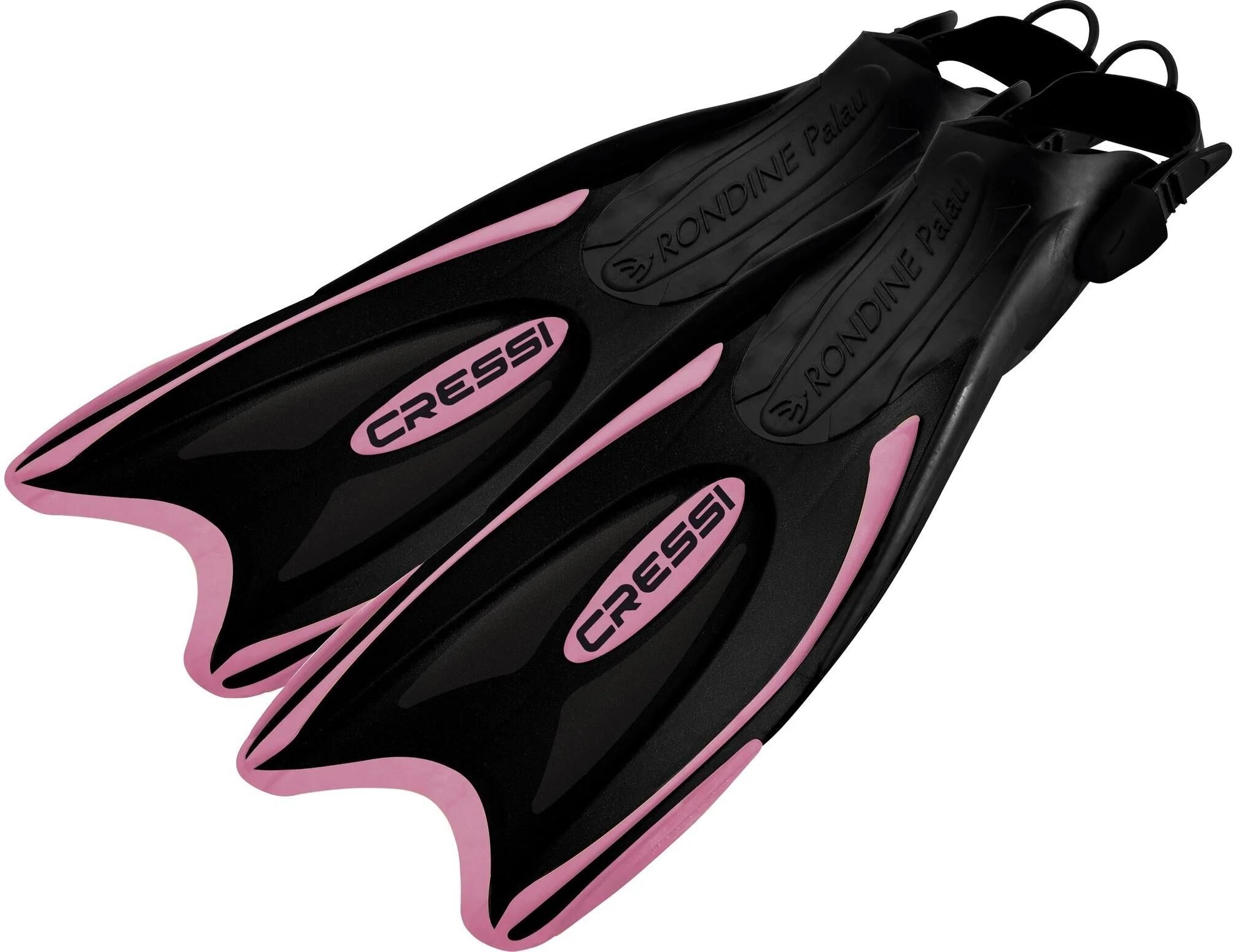 Flosse CRESSI "Palau Tauchflossen 38 - 41", pink (rosa), Flossen, Neopren, Flosse, Verstellbare Tauchflossen in Schwarz-Rosa für Erwachsene rosa Einheitsgröße
